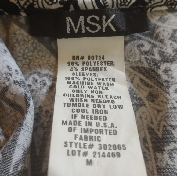 Msk womens size medium flare long sleeve dress - Picture 5 of 5